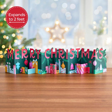 Under the Tree Merry Christmas Loooooong Card? (Expands to 2 feet)
