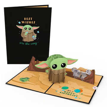 Star Wars? The Mandalorian? Grogu? Birthday Best Wishes Pop-Up Card