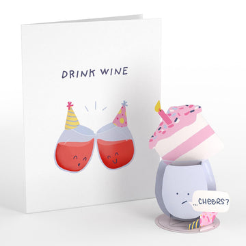 Drink Cake Birthday: PopPals? Card