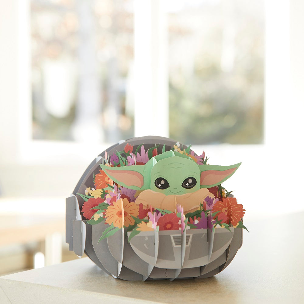Star Wars? The Mandalorian? Floral Grogu? Giant Pop-Up Gift