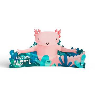 I Love You Alot¡¯l Valentine Tri-Fold Card