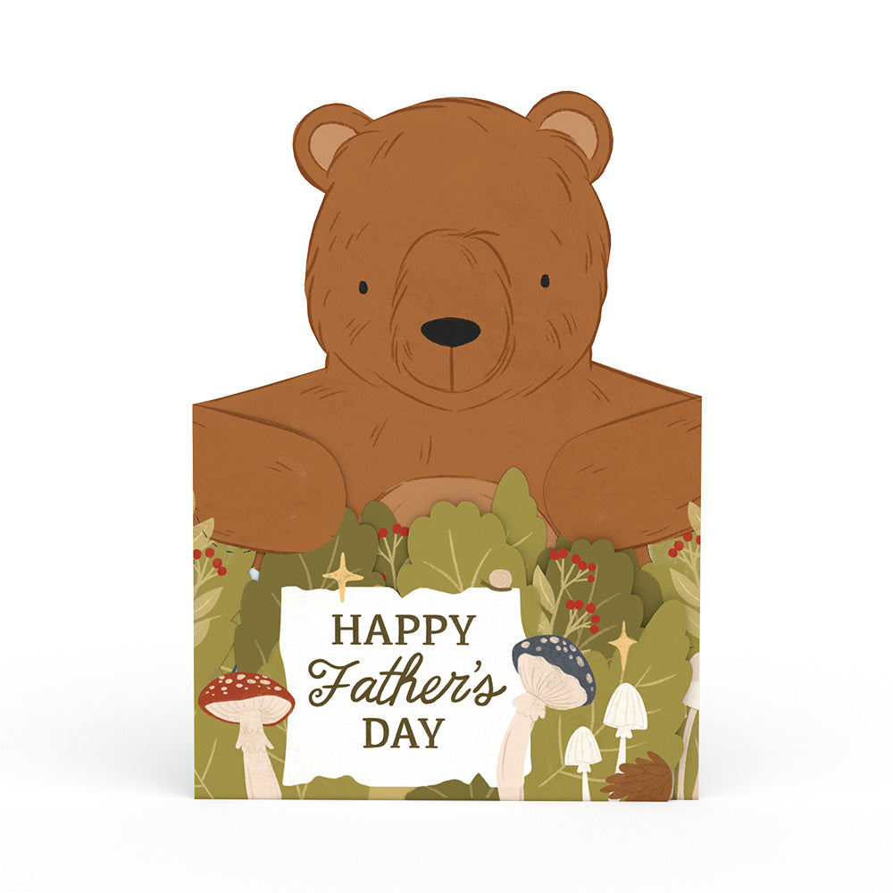 Happy Father's Day Bear Tri-Fold Card