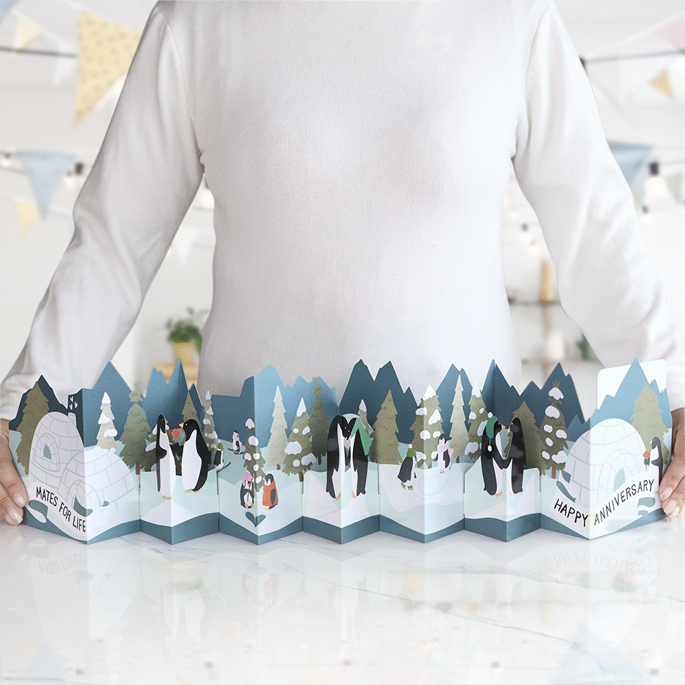 Mates For Life Happy Anniversary Loooooong Card? (Expands to 2 feet)