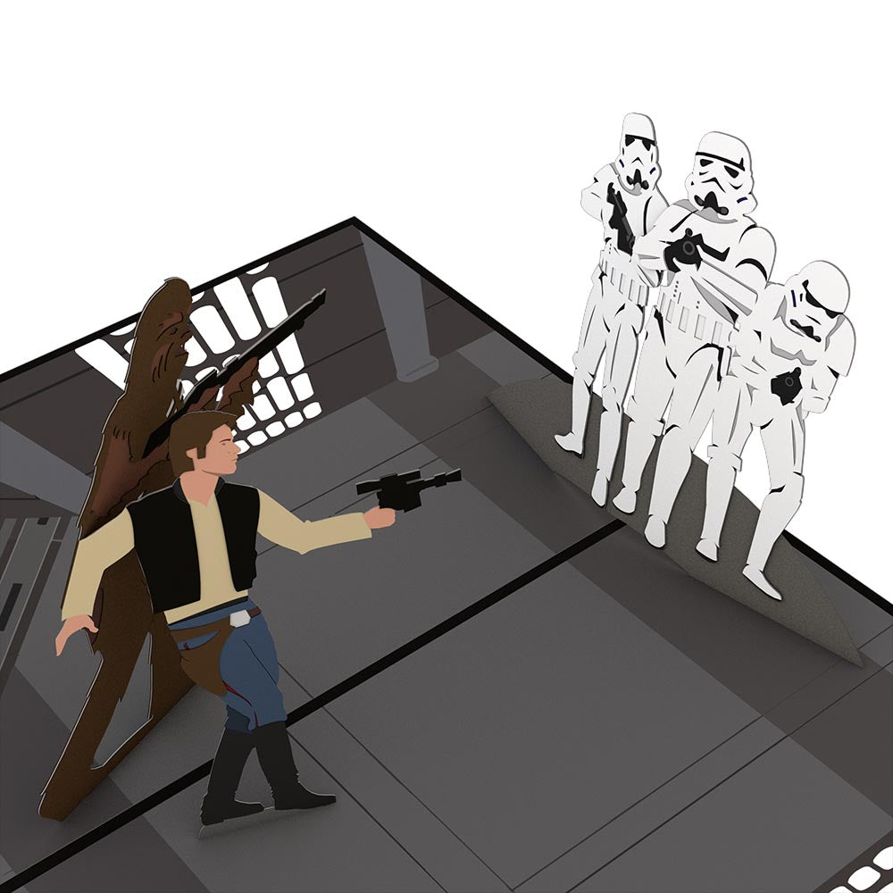 Star Wars? The Death Star? Showdown Pop-Up Card