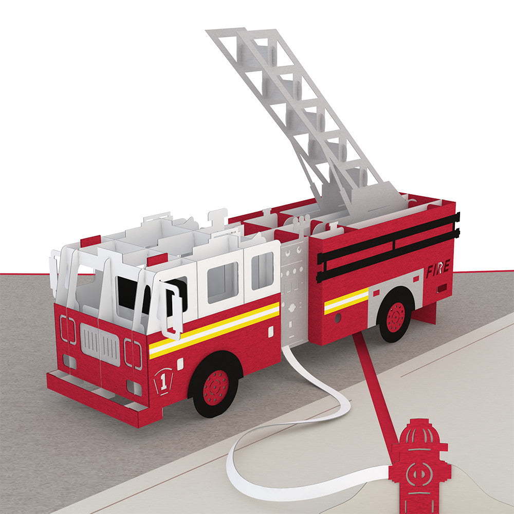 Fire Truck Pop-Up Card