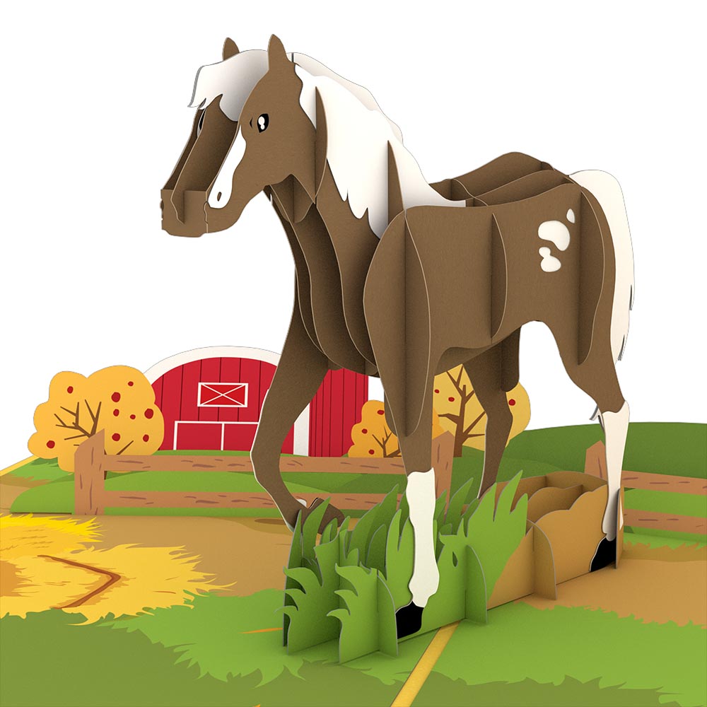 Horse Pop-Up Card