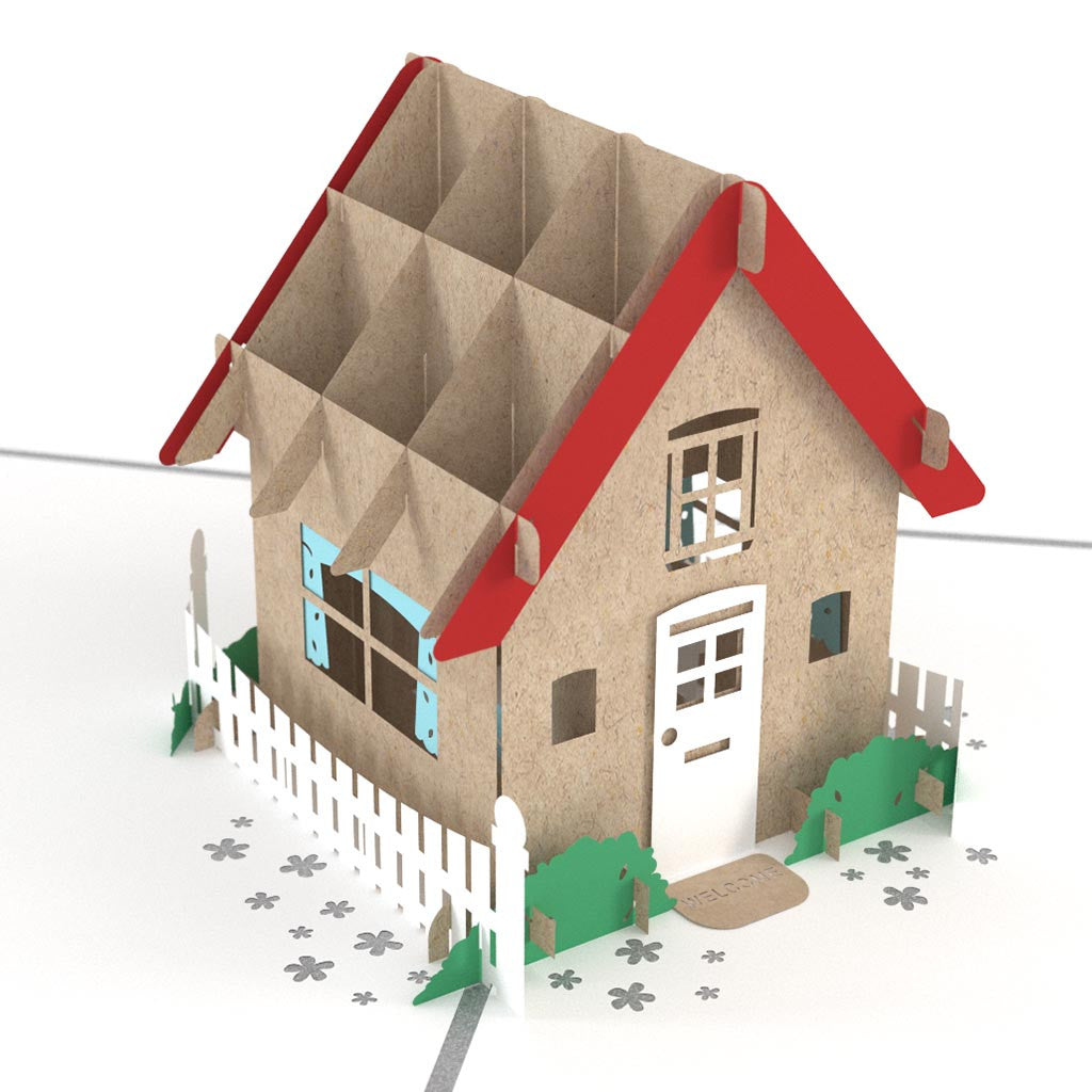 Housewarming Gray Pop-Up Card