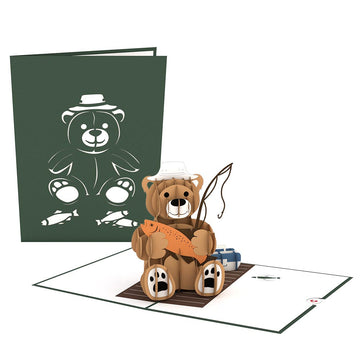 Fishing Bear Pop-Up Card