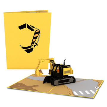 Excavator Pop-Up Card