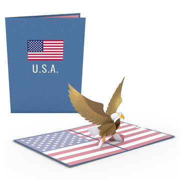 Patriotic Eagle Pop-Up Card