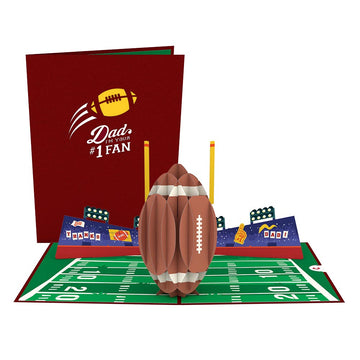 Dad's Touchdown Pop-Up Card