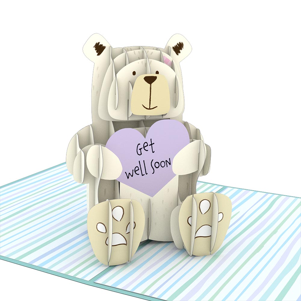 Get Well Bear Pop-Up Card