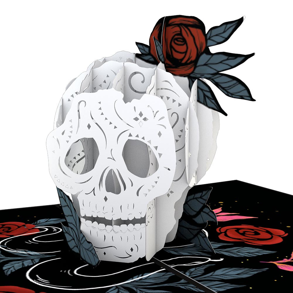 Rose Skull Pop-Up Card