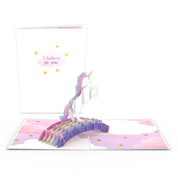 Encouragement Unicorn Pop-Up Card