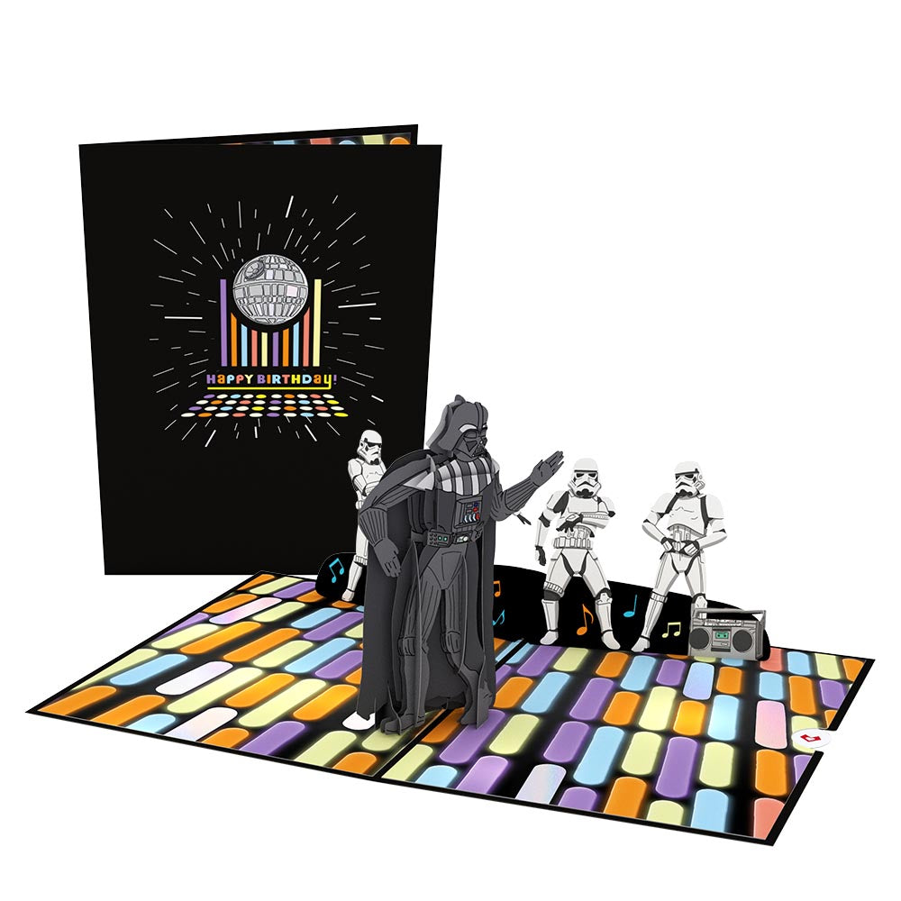 Star Wars? Death Star? Disco Birthday Pop-Up Card