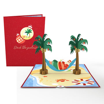 Santa Hammock Pop-Up Card