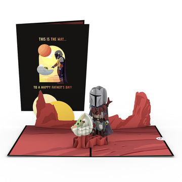 Star Wars? The Mandalorian? A Mandalorian Father's Day Pop-Up Card