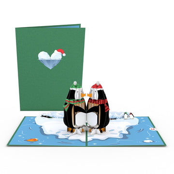 Holiday Penguins Pop-Up Card