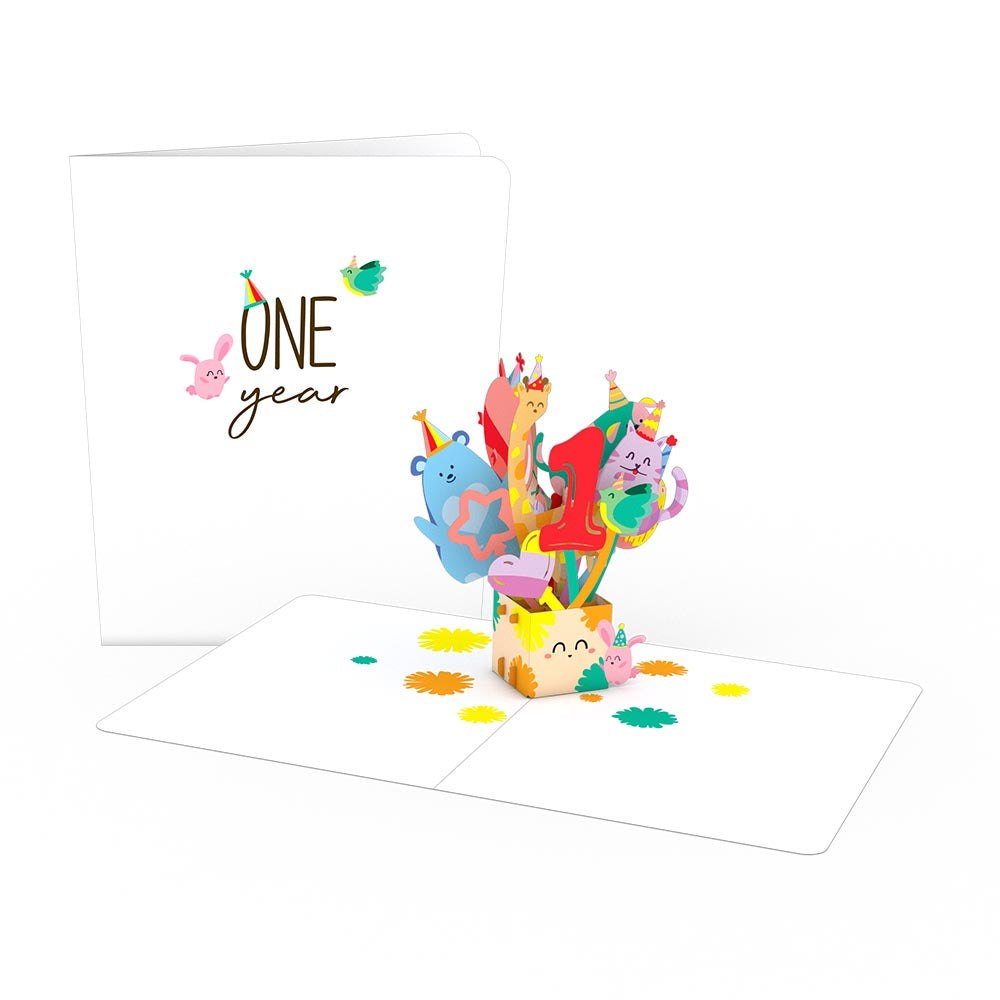 Playpop Card?: 1st Birthday Balloons