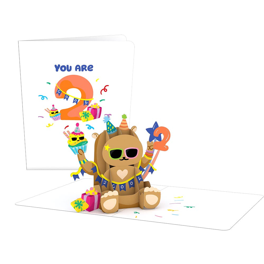 Playpop Card?: 2nd Birthday Bear