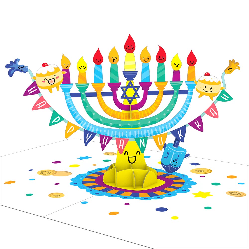 Playpop Card?: Hanukkah Menorah