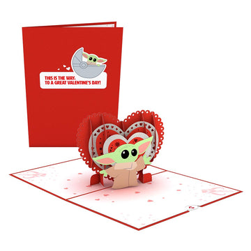 Star Wars? The Mandalorian? The Child: Valentine's Way Pop-Up Card