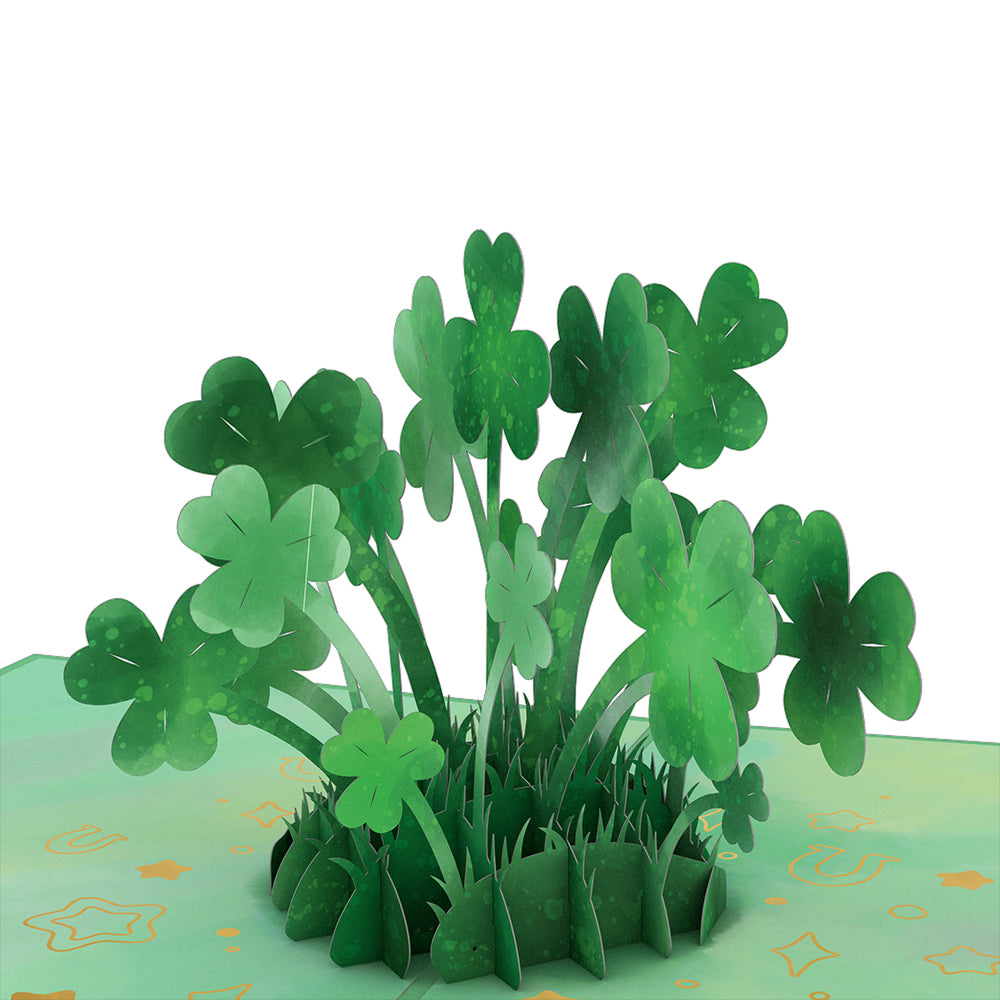 Saint Patrick's Day Lucky Clover Pop-Up Card