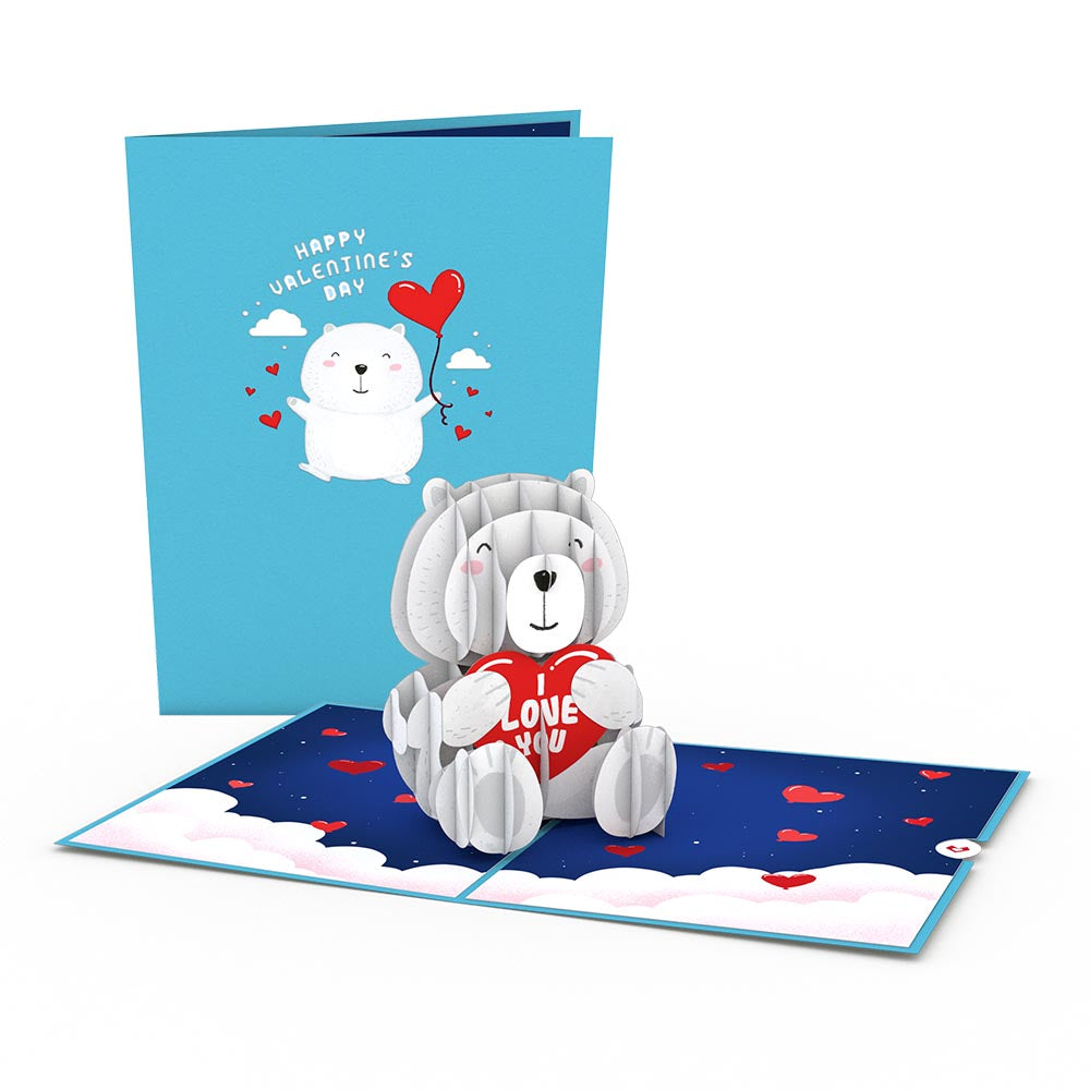 Happy Valentine's Day' Bear Pop-Up Card