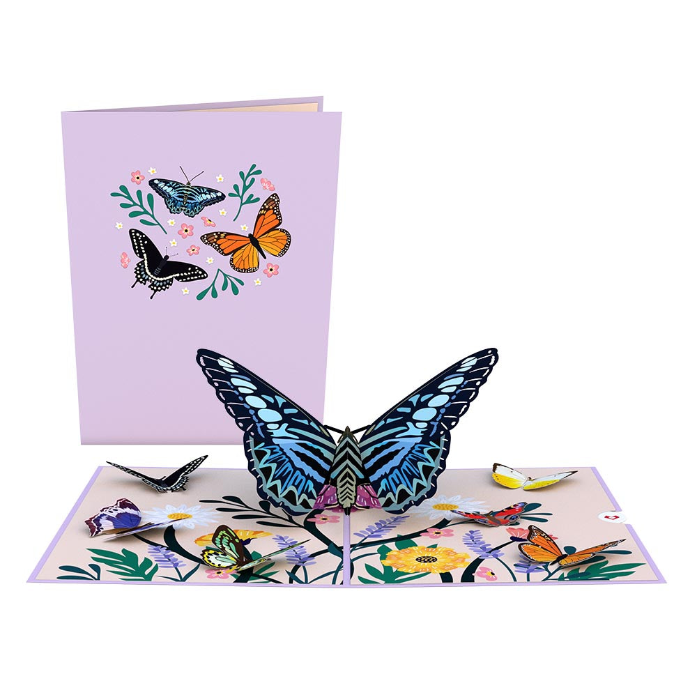 Garden Butterflies Pop-Up Card