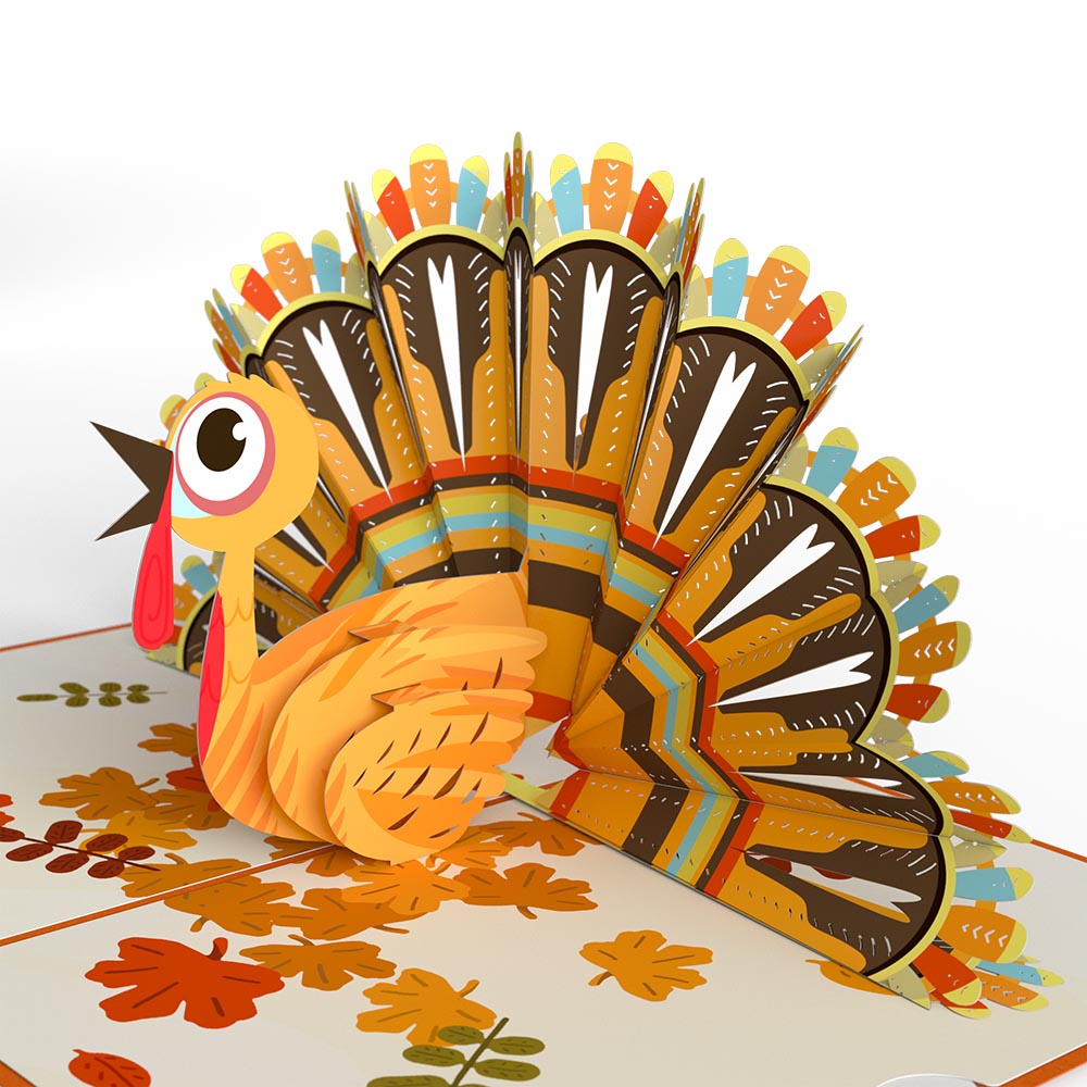 Gobble Till You Wobble Turkey Pop-Up Card