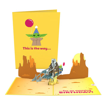 Star Wars? The Mandalorian? The Birthday Way Pop-Up Card