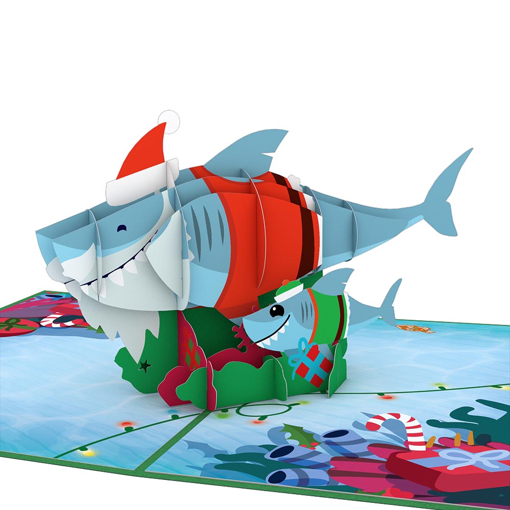 Santa Shark Pop-Up Card