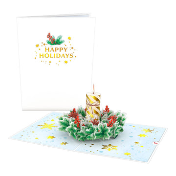 Holiday Candle Pop-Up Card