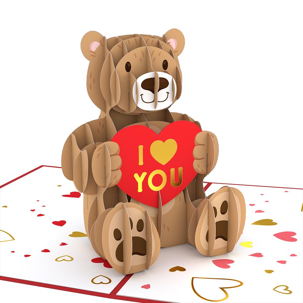 Valentine¡¯s Day Love Bear Pop-Up Card