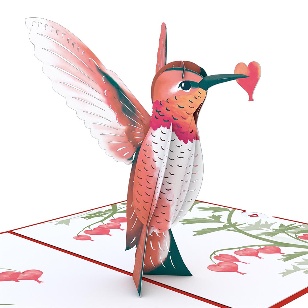 Valentine¡¯s Day Hummingbird Pop-Up Card