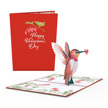 Valentine¡¯s Day Hummingbird Pop-Up Card