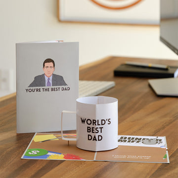 The Office World¡¯s Best Dad Pop-Up Card