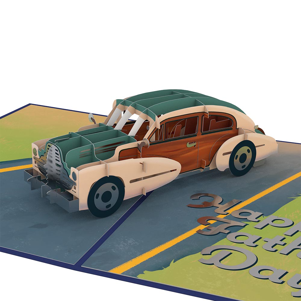 Father¡¯s Day Classic Car Pop-Up Card