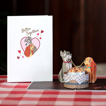 Disney's Lady & The Tramp Better Together Pop-Up Card