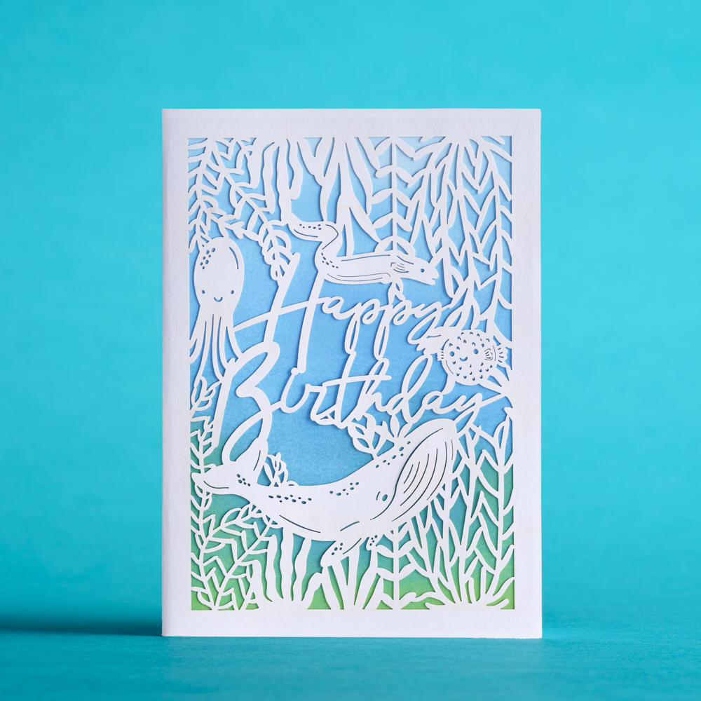 Birthday Sealife: MicasShine Moments Card
