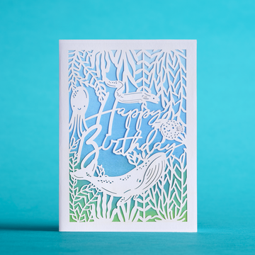 Birthday Sealife: MicasShine Moments Card