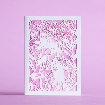 Purrfect Birthday Cats: MicasShine Moments? Card