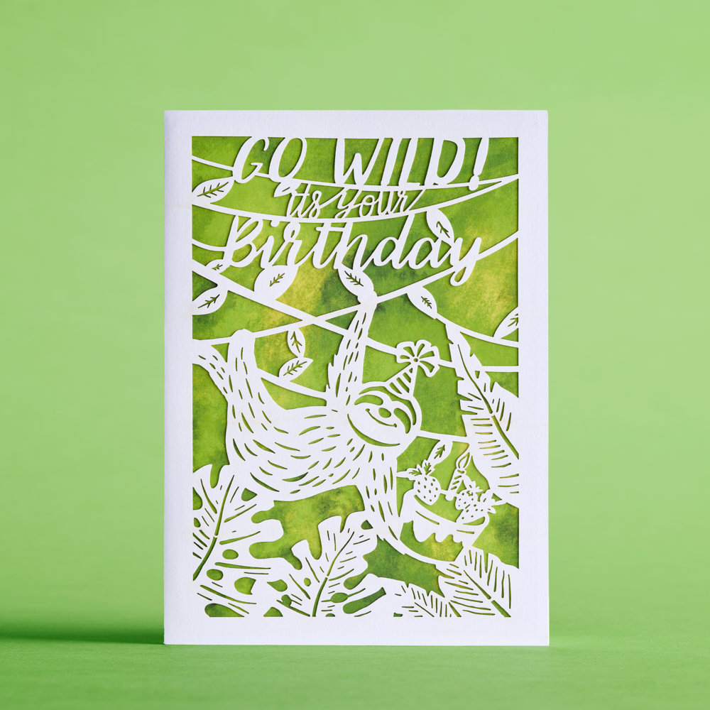 Birthday Sloth: MicasShine Moments? Card