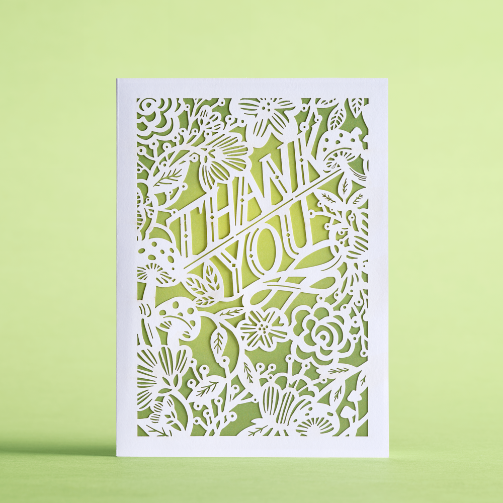 Flora Fauna Thank You: MicasShine Moments Card