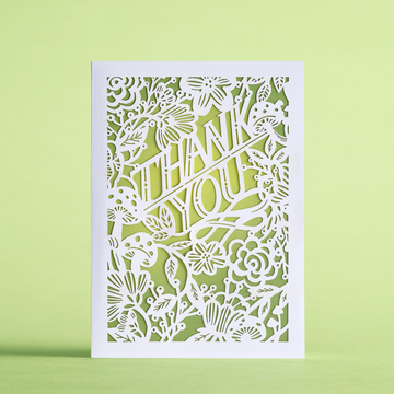 Flora Fauna Thank You: MicasShine Moments Card