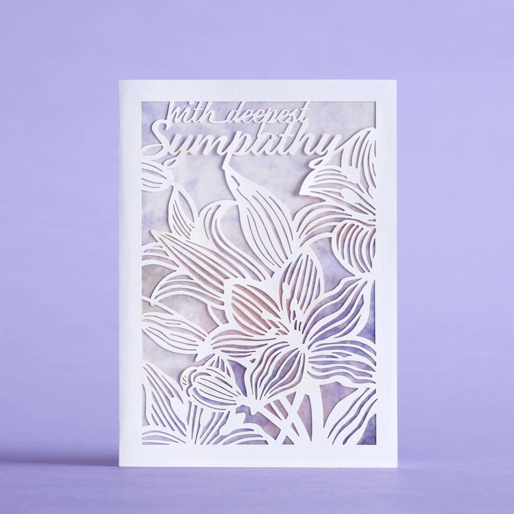 Sympathy Lillies: MicasShine Moments Card