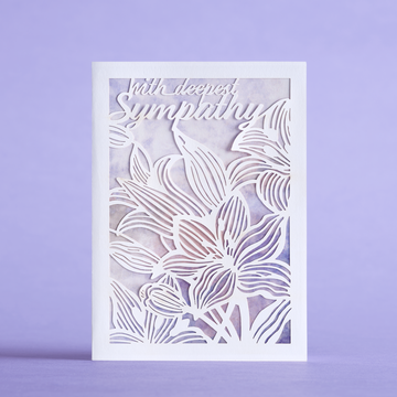 Sympathy Lillies: MicasShine Moments? Card