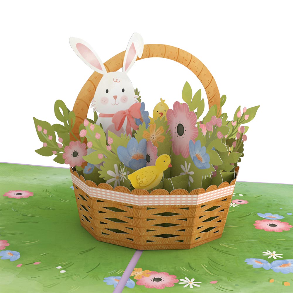 Easter Bunny Basket Pop-Up Card