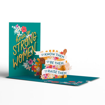 Here's to Strong Women Pop-Up Card
