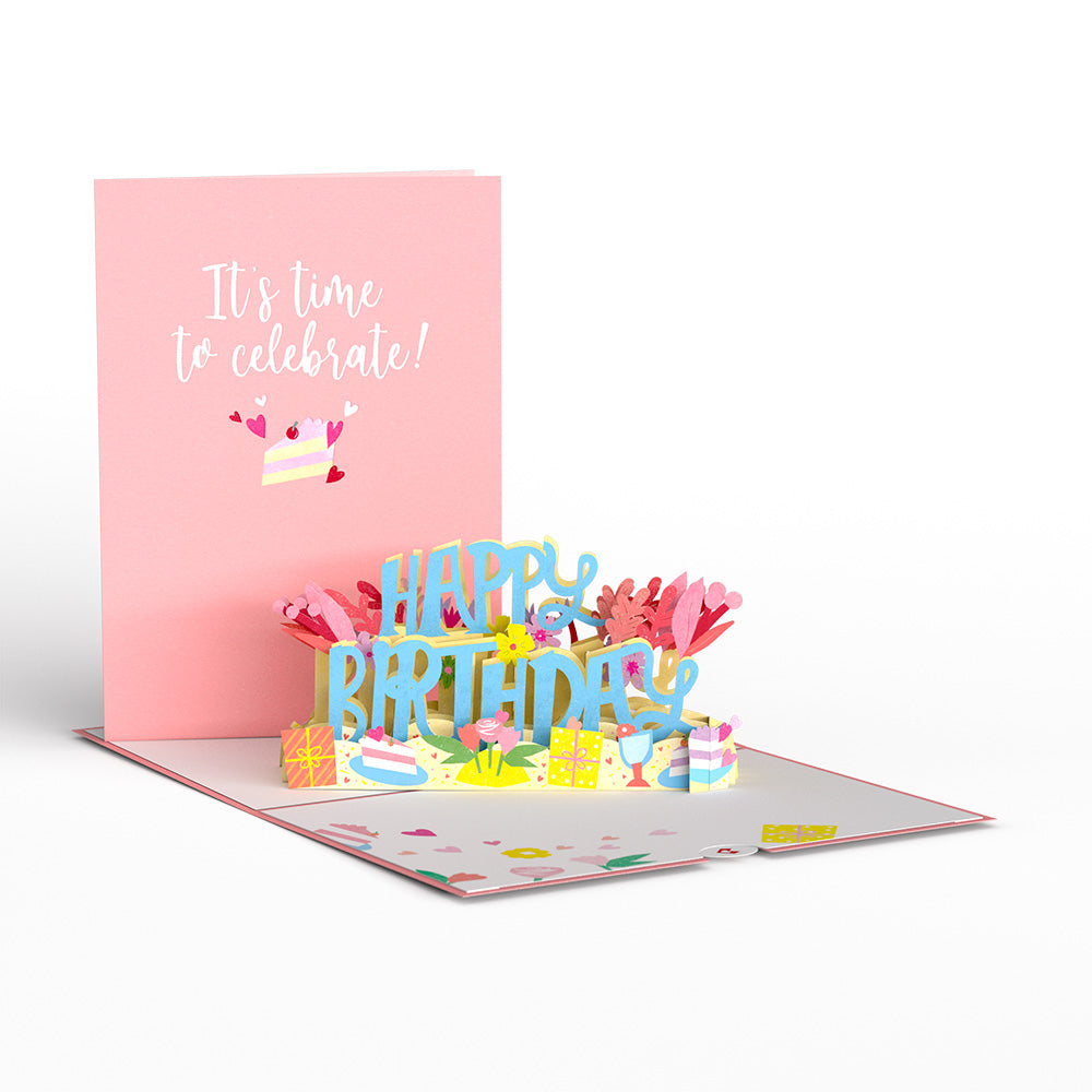 It's Time to Celebrate Birthday Pop-Up Card